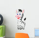 Cute baby zebra cartoon Wall Decal
