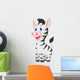 Cute baby zebra cartoon Wall Decal