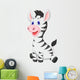 Cute baby zebra cartoon Wall Decal