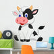 Cute cow cartoon sitting Wall Decal