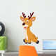 Cute deer cartoon Wall Decal