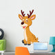 Cute deer cartoon Wall Decal