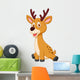 Cute deer cartoon Wall Decal