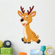 Cute deer cartoon Wall Decal