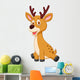 Cute deer cartoon Wall Decal