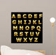 Golden metallic shiny letters Wall Mural