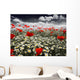 Poppies in a Field Wall Mural