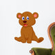 Cute baby bear cartoon Wall Decal
