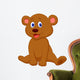 Cute baby bear cartoon Wall Decal