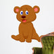 Cute baby bear cartoon Wall Decal