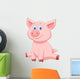Cute pig cartoon Wall Decal