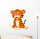 Cute tiger cartoon Wall Decal