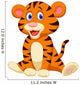 Cute tiger cartoon Wall Decal