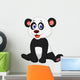 Cute baby panda cartoon Wall Decal