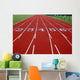 Lanes on a Red Track Wall Mural