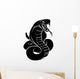 Stylised snake illustration Wall Decal