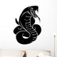 Stylised snake illustration Wall Decal
