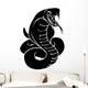 Stylised snake illustration Wall Decal