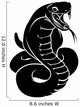Stylised snake illustration Wall Decal