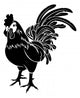 Stylised rooster illustration Wall Decal