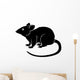 Stylised rat illustration Wall Decal