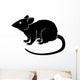 Stylised rat illustration Wall Decal