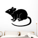 Stylised rat illustration Wall Decal