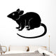 Stylised rat illustration Wall Decal