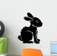 Stylised Rabbit Illustration Wall Decal