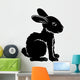 Stylised rabbit illustration Wall Decal