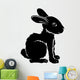 Stylised rabbit illustration Wall Decal