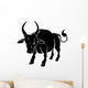 Stylised ox illustration Wall Decal