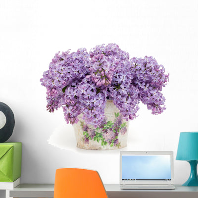 Lilac Wall Decal shown on a wall