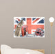 Collage London Union Jack Vintage Wall Mural