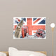 Collage London Union Jack Vintage Wall Mural