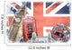 Collage London Union Jack Vintage Wall Mural
