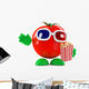Tomato Eats Popcorn 3D Wall Mural