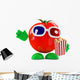 Tomato Eats Popcorn 3D Wall Mural