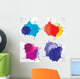 Abstract background with splash Wall Decal