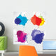 Abstract background with splash Wall Decal