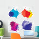 Abstract background with splash Wall Decal