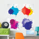 Abstract background with splash Wall Decal