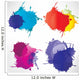 Abstract background with splash Wall Decal