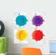Abstract background with splash Wall Decal