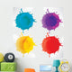 Abstract background with splash Wall Decal