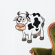 Vector illustration of Cow cartoon Wall Decal