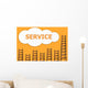 Service,wordding about success of business Wall Mural