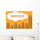Service,wordding about success of business Wall Mural