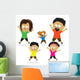 Family Doing Jumping Jacks