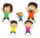 Family Doing Jumping Jacks
